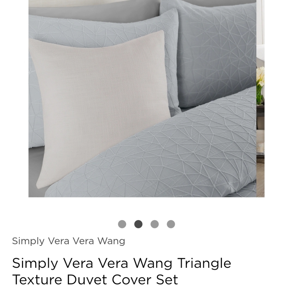 Simply Vera spa blue king duvet cover+pillow case